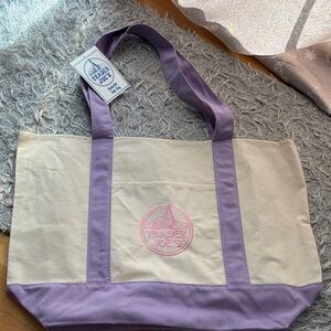 Trader Joe's large purple tote bag